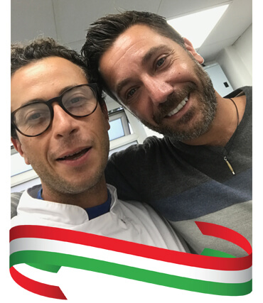 Marcello Ghiretti with Gino D’Acampo